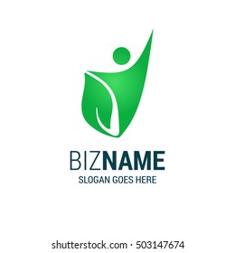 Abstract Human Symbol. Success, Celebration, Achievement - Activity - Isolated On White Background - Vector Illustration, Editable For Your Design. Logo Flat Symbol