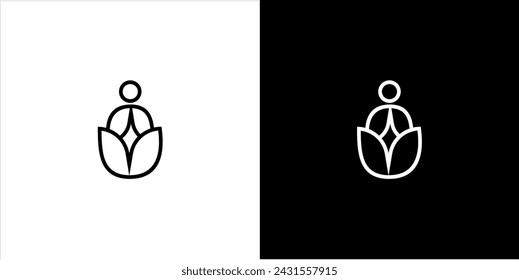 abstract human-shaped logo of two geometric lines and a circle at the top.
This logo is very suitable for your business