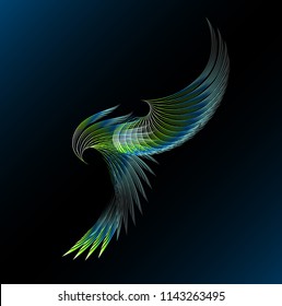 abstract hummingbird wallpaper