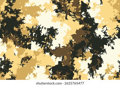 Abstract hunting camouflage, seamless texture, military camouflage pattern, Army or hunting dark desert camo clothes. Camouflage wallpaper for textile and fabric. Fashion camo style. Vector