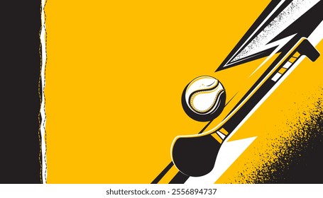 Abstract hurling background. Sports concept