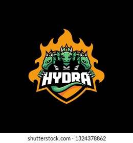 Abstract Hydra illustration vector template. Suitable for Creative Industry, Multimedia, entertainment, Educations, Shop, and any related business