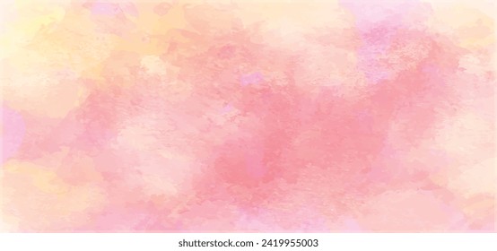 Abstract hyper realistic gradient watercolor background with brush stroke and splashes. Grungy colorful watercolor background. trendy watercolor background vector illustration. 