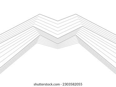 Abstraktes hypnotisches Muster mit schwarz-weißen Streifen. Psychedelischer Hintergrund. Op Art, optische Täuschung. Modernes Design, grafische Struktur.
