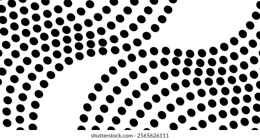 Abstract hypnotic pattern with black-white striped lines. Psychedelic background. Op art, optical illusion. Modern design