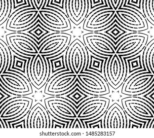 Abstract hypnotic pattern from stripes. Waves and swirls of geometric shapes. Original background for your design.