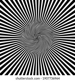 Abstract hypnotic psychedelic background. Vector Illustration