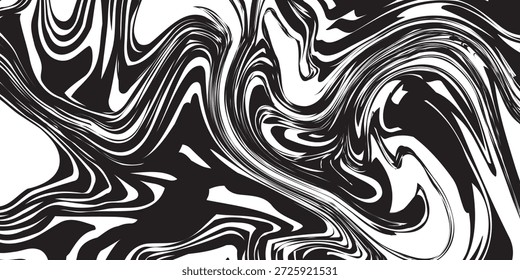 Fondo hipnótico Abstractas de líneas giratorias. Fondo de pantalla de túnel de Vertical blanco y negro. Patrón de rayas retorcidas psicodélicas. Plantilla en espiral para carteles, Anuncios, portada. Ilusión óptica de Vector
