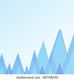  Abstract ice  background with blue color tone and have space for insert text, vector illustration