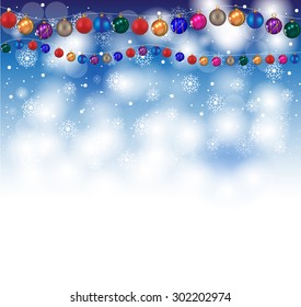abstract ice christmas winter background