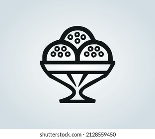 abstract ice cream drawing for illustration