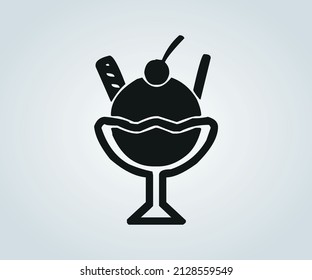 abstract ice cream drawing for illustration