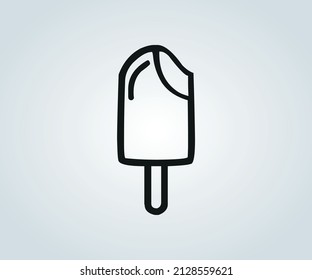 abstract ice cream drawing for illustration