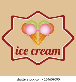 abstract ice cream on a special background
