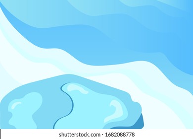 Diseño gráfico de fondo de hielo y nieve abstracto