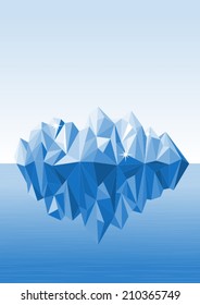Abstract iceberg.