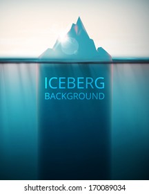 Abstract Iceberg Background, Eps 10