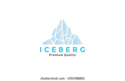 abstract iceberg simple logo symbol icon vector graphic design 
