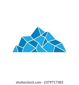 abstract iceberg vector logo template