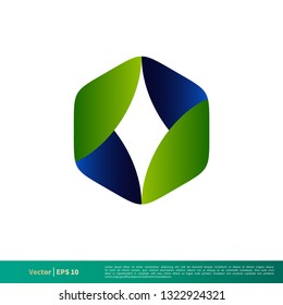 Abstract Icon 3D Logo Template Illustration Design. Vector EPS 10.