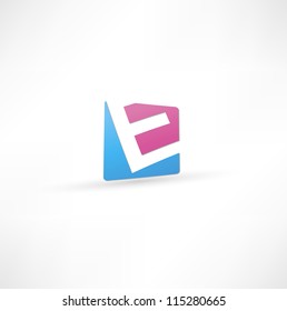  Abstract Icon Based On The Letter E