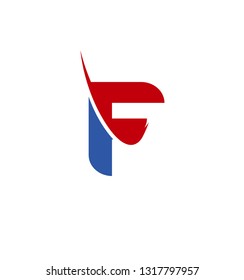 Abstract icon based on the letter f
