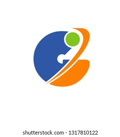 Abstract icon based on the letter g
