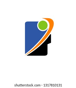 Abstract icon based on the letter f
