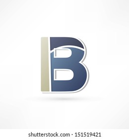 Abstract icon based on the letter B