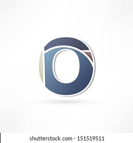 Abstract icon based on the letter O