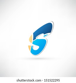 Abstract icon based on the letter S