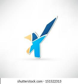 Abstract icon based on the letter X