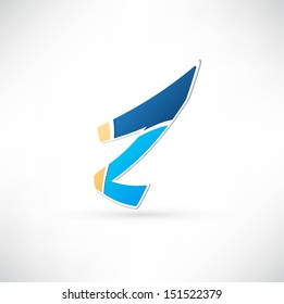 Abstract icon based on the letter Z