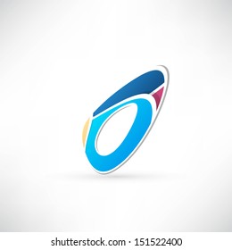 Abstract icon based on the letter O