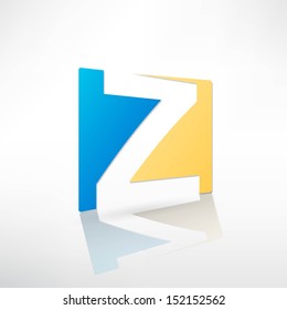 Abstract icon based on the letter