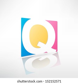 Abstract icon based on the letter