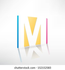 Abstract icon based on the letter