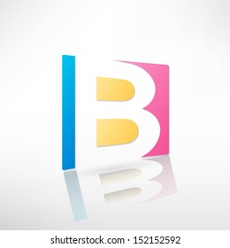 Abstract icon based on the letter