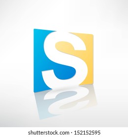 Abstract icon based on the letter