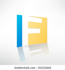 Abstract icon based on the letter