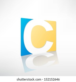 Abstract icon based on the letter