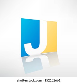 Abstract icon based on the letter