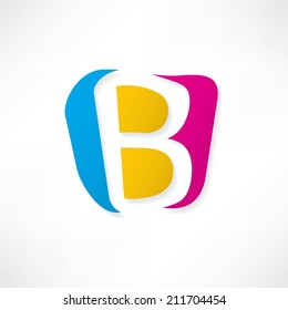 Abstract icon based on the letter B