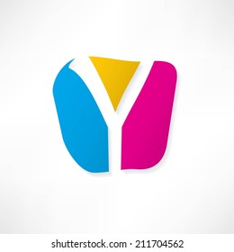 Abstract icon based on the letter Y