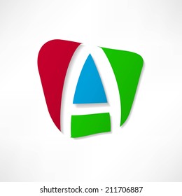 Abstract icon based on the letter A