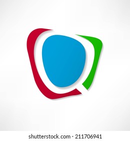 Abstract icon based on the letter Q