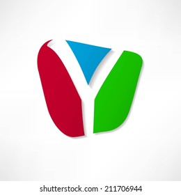 Abstract icon based on the letter Y