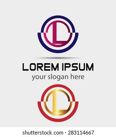 Abstract icon based on the letter L
