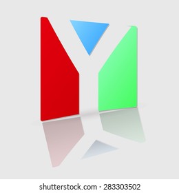 Abstract icon based on the letter y