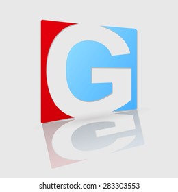 Abstract icon based on the letter g